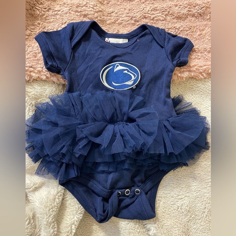 SOLD NWOT Penn State Baby Onesie with Tulle Skirt